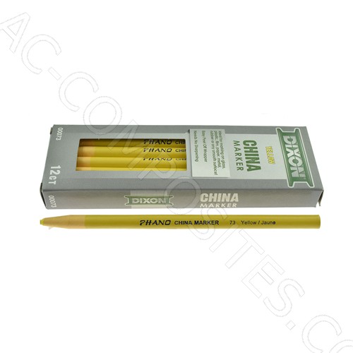 [B179/3] Self-Sharpening Yellow Wax Pencils (12 Pcs)