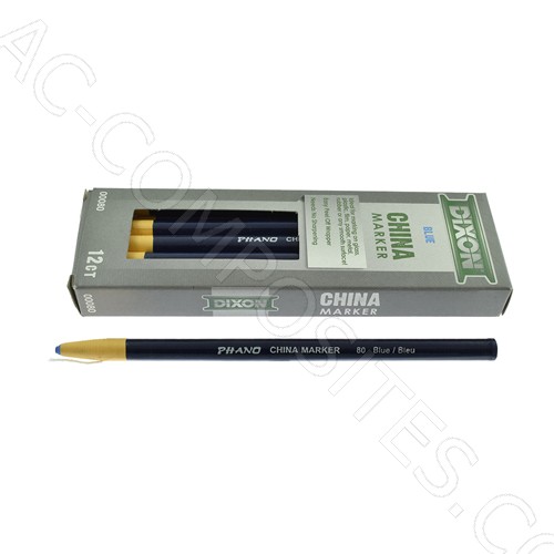 [B179/6] Self-Sharpening Blue Wax Pencils (12 Pcs)