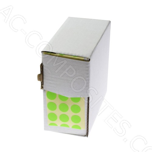 [B187/10] Defect Identification Sticker Ø 1 cm - FLUORESCENT GREEN (5000 Pcs)