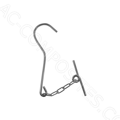 [B37] Gancho para Patrones con Cadena (Made in Italy)