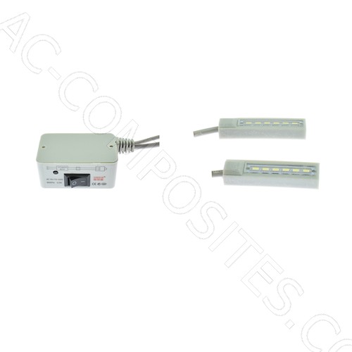 [274/B-VI] Magnetic LED Light 12 LED with Transformer and Dimmer # 812MDT