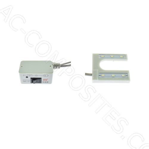 [274/C-VI] Magnetic LED Light 6 LED U-shaped with Transformer and Dimmer # 806MUT