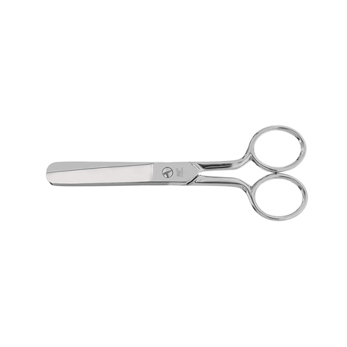 [C36/2] Vernickelte Schere mit Rundspitze 10,1 cm (4") - Made in Italy (FENNEK)