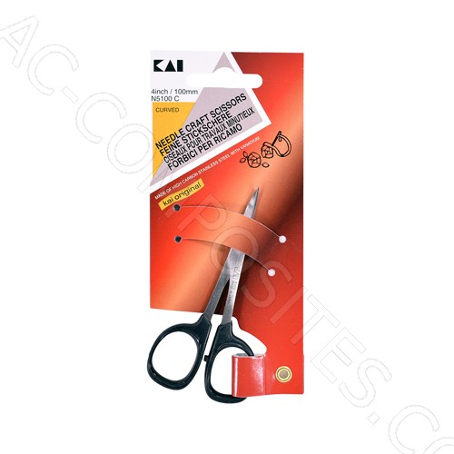 [C141/C] Ciseaux à Broderie 4" (10 cm), Lames Courbées KAI # N5100C