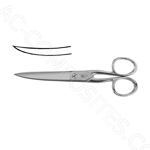 [C32/5] Nożyczki do Haftu 15,2 cm (6"), Zakrzywione Ostrza - Made in Italy (FENNEK)