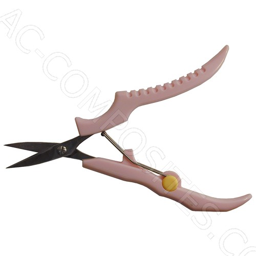 [C349] 4-1/2" Embroidery Scissors, Curved Blades, Pink (ANCOR)