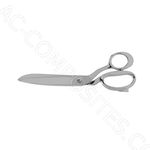 [C52/9] Schneiderschere 23 cm (9") Vollständig Vernickelt - Made in Italy (FENNEK)