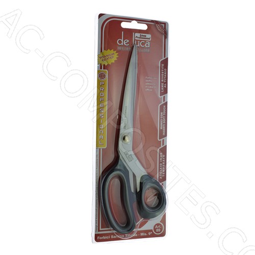 [C542] FORBICI 9" (22,8 cm) MANICO SOFT TOUCH NERO E GRIGIO