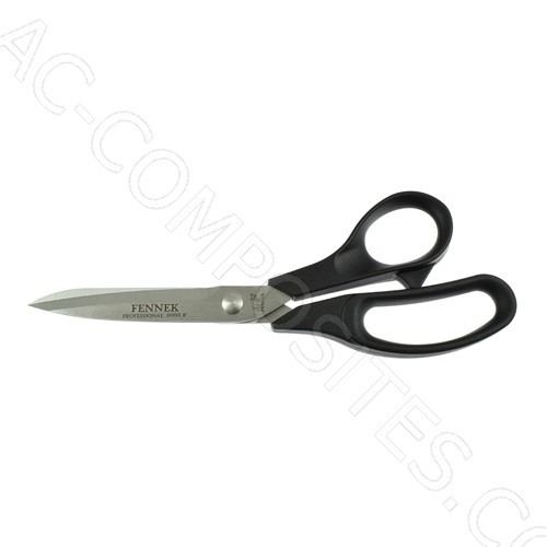 [C546/3] Foarfecă de Croitor din Oțel Inoxidabil 21,6 cm (8,5"), Mânere din Plastic - Made in Italy (FENNEK)