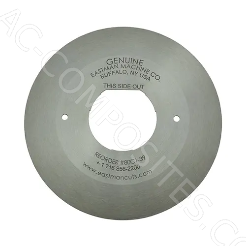 [5/80C1-39] 6" Round Carbon Steel Blade EASTMAN Rag Cutter # 80C1-39 (Genuine)