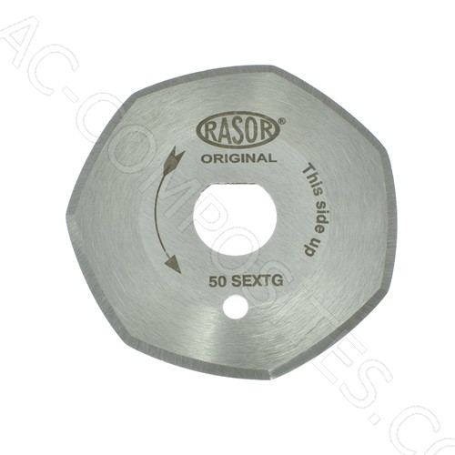 [5/DS50EXT] 7-Sided Ø 50mm Blade, Extra Steel RASOR DS503MT # 50SEXTG (Genuine)