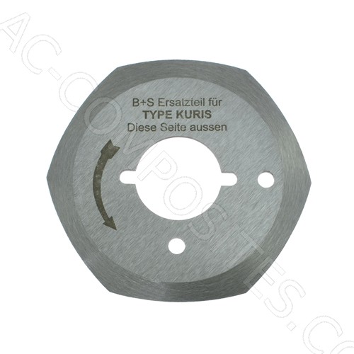 [5/KN6] Cuchilla 6 Lados Ø 50 mm KURIS NOVITA # 16110 (Made in Germany)