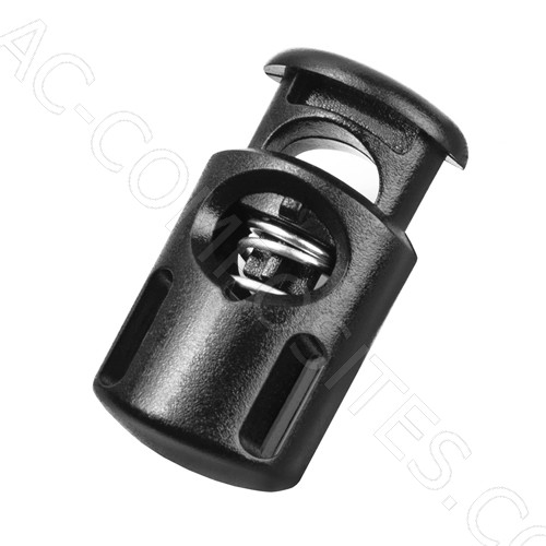 [18205] Cord Lock - Black (Box 1000 pcs)