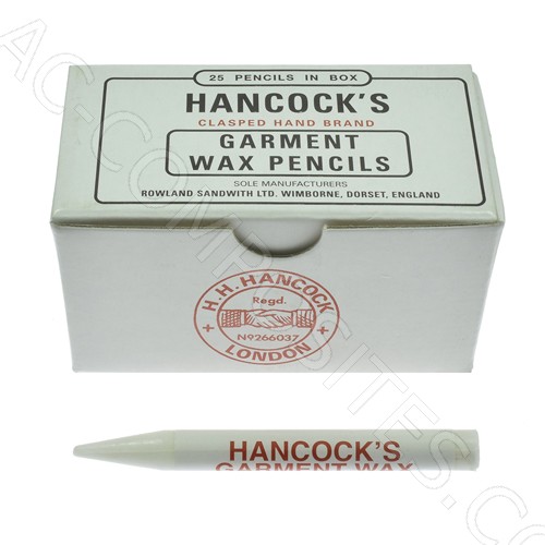 [B161/B] Wax Pencils - White - HANCOCK'S (25pz)