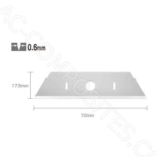 [B936/S] Stainless Steel Blades of Safety Knives (10 Pcs) 17,5 mm #  SKB-2S/10B (OLFA)