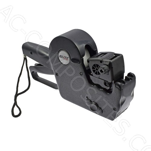 [B707] BLITZ D1153 Labeler - Two Printing Lines (First Line 10 Fixed) (Second Line 5 Fixed, 3 Progressive) - Rectangular Labels 26X19