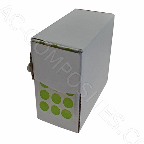 [B405/10] Magnetic Defect Identification Sticker Ø 1,0 cm - ACID GREEN (5000 Pcs)