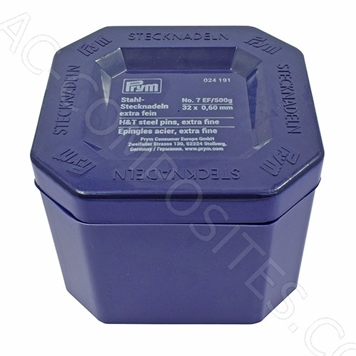[P4/7A] Stahlstecknadeln Nr. 7 EF - 32 mm x Ø 0,6 mm (500g) PRYM # 024191