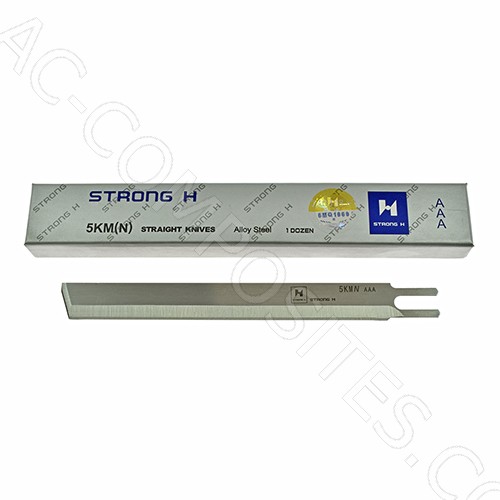 [1/KMH5-A] 5" AAA Narrow Blade - Alloy Steel - for Straight Knife Cutting Machines KM KS-EU # U-191 - STRONG H