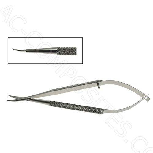 [C777C] Tesoura Curva com Mola de 12 cm