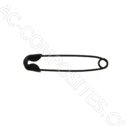 Safety Pins 22 mm BLACK Nickel-Free (Box of 1000 Pcs)