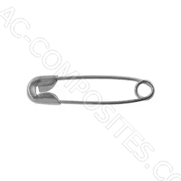 Safety Pins 31 mm SILVER Nickel-Free (Box of 1000 Pcs)