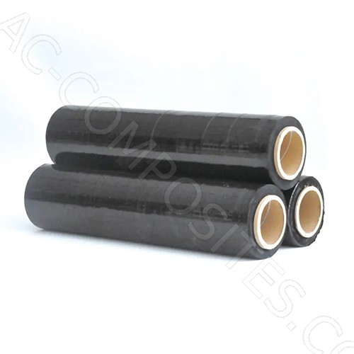 [28762] Film Estirable Negro de Polietileno de Baja Densidad (LLDPE) – Rollos de 300m para Envoltura de Palets