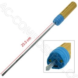 Screwdriver with LED Light – 25.5 cm (10") Flat Head 6 mm JACK # 811765 (Genuine)