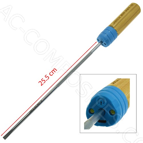[SD10-6] Șurubelniță cu Lumină LED – 25,5 cm (10") Cap Plat 6 mm JACK # 811765 (Original)