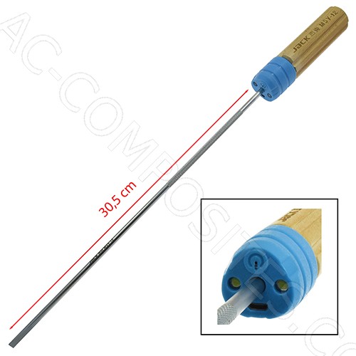 [SD12-6] Schraubendreher mit LED-Licht – 30,5 cm (12") Flacher Kopf 6 mm JACK # 811731 (Original)