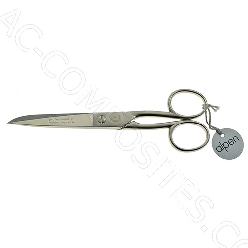 [C608/6] Niklowane Nożyczki Krawieckie 15 cm (6") – Made in Italy # 1302.60 (Alpen)