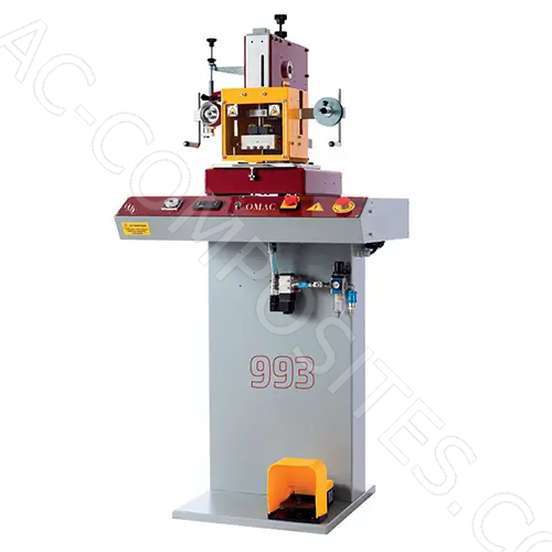 [OMA:993PNT] 993 PNT OMAC | Pneumatic Hot Stamping Machine with Manual Sliding Table 230V (Made in Italy)