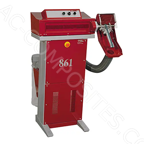 [OMA:861V] 861V OMAC | Mașină de Șlefuit Piele cu Variator de Viteză și Aspirator 230V (Made in Italy)