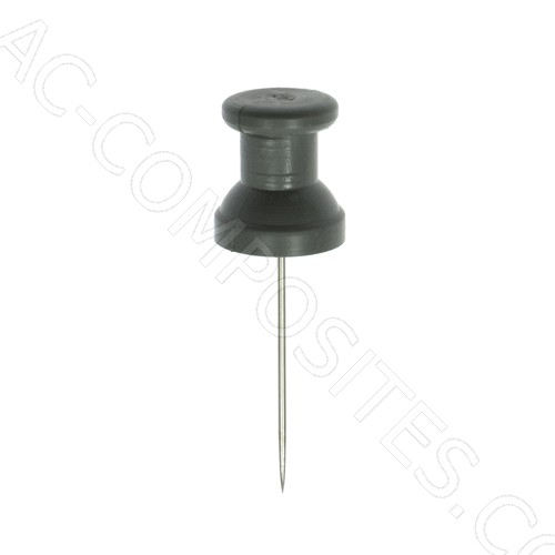 [B89/25] Plastic Head Pin 25mm, Ø 0.8mm (Made in Italy)