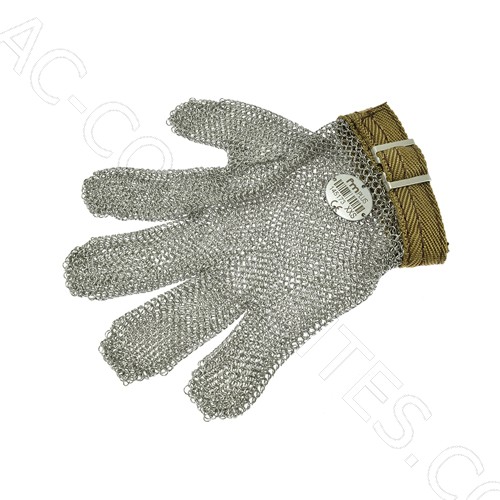 [153/00] Gant Anti-Coupure en Maille de Métal Réversible - Taille No. 00 = XXS (Marron)