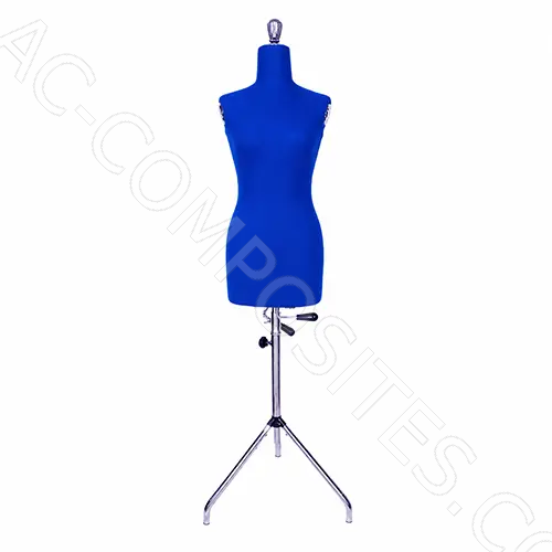 [A60/B] Adjustable Dummy with Tripod - Woman - Sizes: 42 to 54 - BLUE - Made In Italy