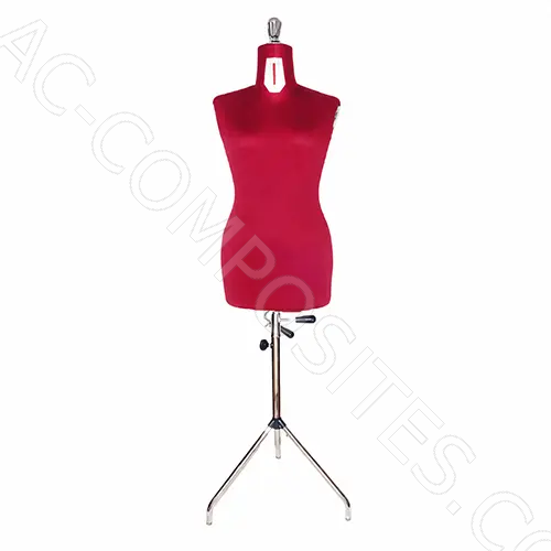[A65/R] Adjustable Dummies with Tripod - Woman - Sizes: 46 to 58  - RED - Made In Italy
