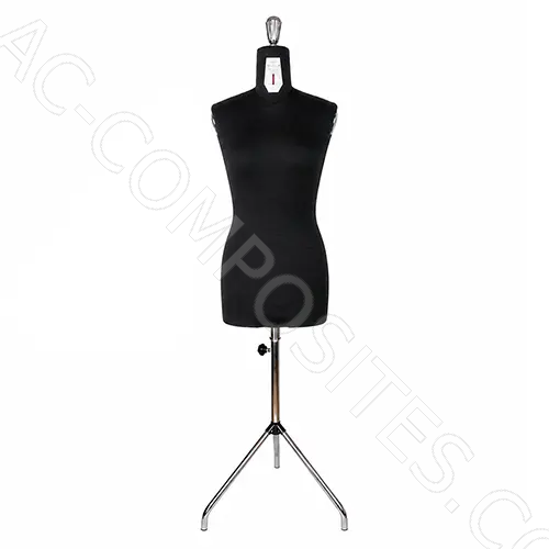 [A70/N] Adjustable Dummies with Tripod - Man- Sizes: 44 to 54  - NERO - Made In Italy