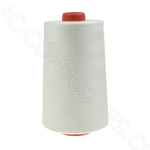 [F0001] Weiß | Polyester-Nähgarn, 10000 Yards/Spule (9144 Meter)