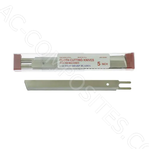 [1/KM5] Lâmina HSS Estreita 5" para Máquinas de Corte com Faca Reta KM KS-EU # U-191 - Made in USA