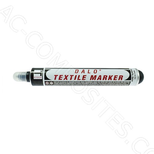 [B312/1N] Dalo® Textil Permanentmarker - Kunststoffspitze Ø 2 mm - Schwarz