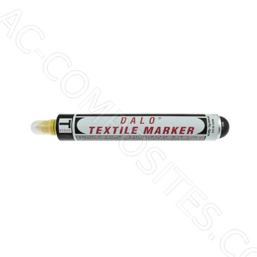 [B313/1G] Dalo® Textil Permanentmarker - Metallspitze Ø 3 mm - Gelb