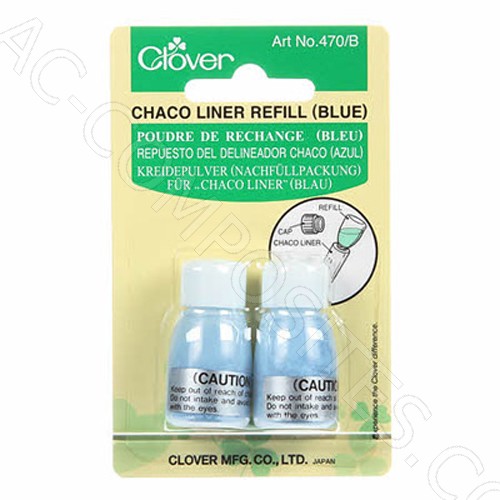 [B322/2] Chaco Liner Refill - BLUE - 2.8 gr (2 Pcs) Clover # 470/B