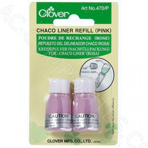 [B322/4] Chaco Liner Refill - PINK - 2.8 gr (2 Pcs) Clover # 470/P