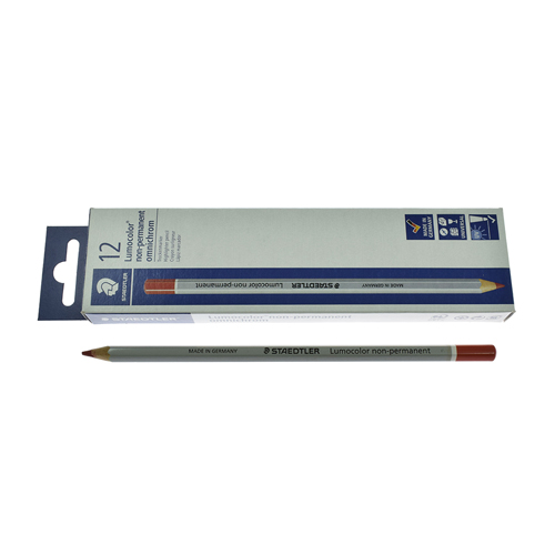 [B331/3] Staedtler Red Water-Soluble Pencil (12 PCS)