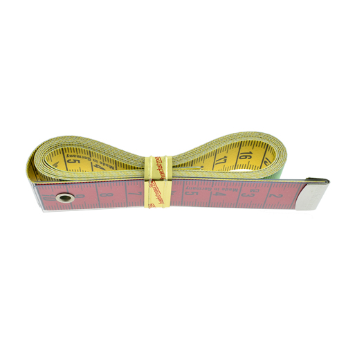 [B73] Tape Measure cm/cm, 18mm x 150cm (60") with Reinforced Plastic End (10 cm) # 59107